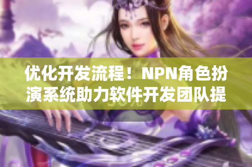 优化开发流程！NPN角色扮演系统助力软件开发团队提高效率