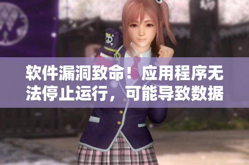 软件漏洞致命！应用程序无法停止运行，可能导致数据丢失
