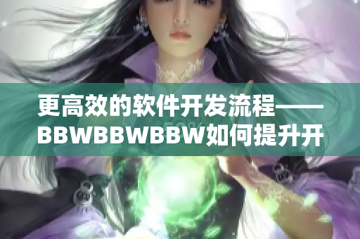 更高效的软件开发流程——BBWBBWBBW如何提升开发效率