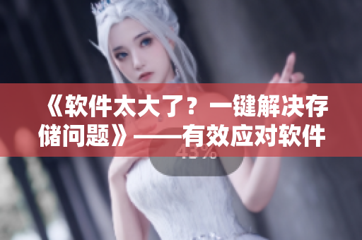 《软件太大了？一键解决存储问题》——有效应对软件安装过程中的空间瓶颈