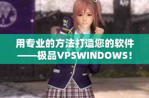 用专业的方法打造您的软件——极品VPSWINDOWS！