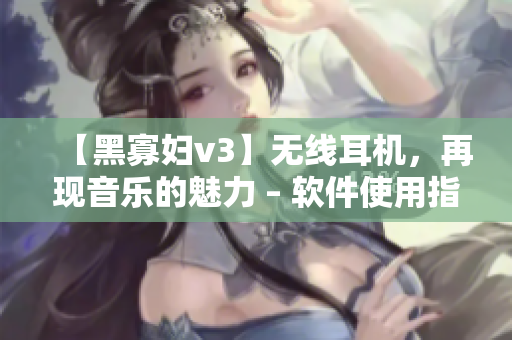 【黑寡妇v3】无线耳机，再现音乐的魅力 – 软件使用指南