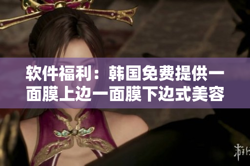 软件福利：韩国免费提供一面膜上边一面膜下边式美容软件