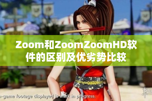 Zoom和ZoomZoomHD软件的区别及优劣势比较