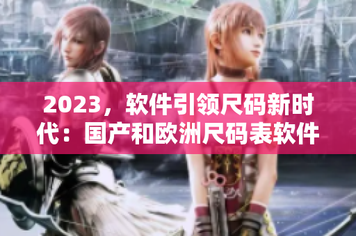 2023，软件引领尺码新时代：国产和欧洲尺码表软件实现精确匹配