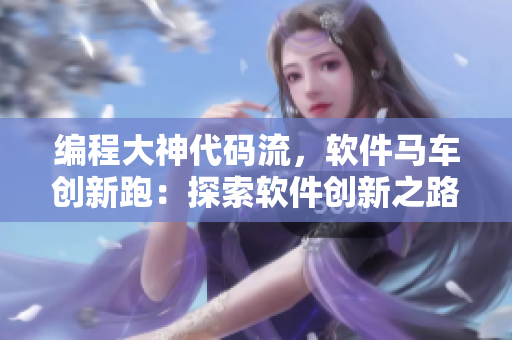 编程大神代码流，软件马车创新跑：探索软件创新之路