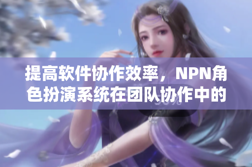 提高软件协作效率，NPN角色扮演系统在团队协作中的应用