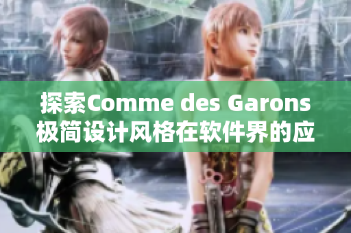 探索Comme des Garons极简设计风格在软件界的应用价值