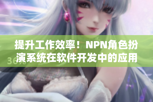 提升工作效率！NPN角色扮演系统在软件开发中的应用