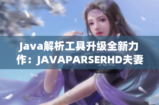Java解析工具升级全新力作：JAVAPARSERHD夫妻双双来袭！