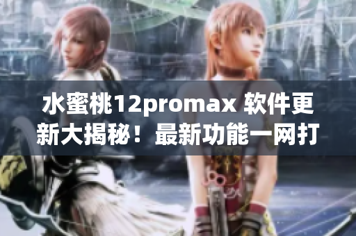 水蜜桃12promax 软件更新大揭秘！最新功能一网打尽