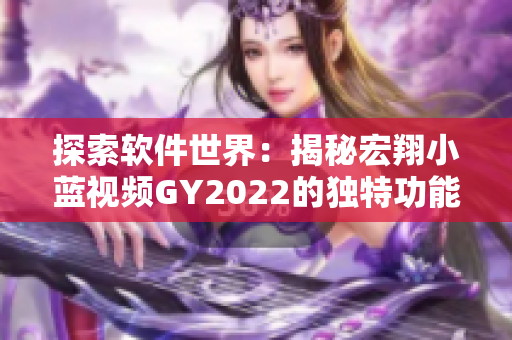 探索软件世界：揭秘宏翔小蓝视频GY2022的独特功能与特性