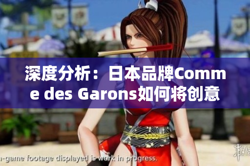 深度分析：日本品牌Comme des Garons如何将创意与软件相结合