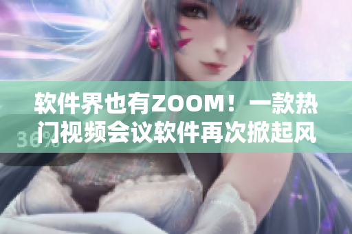 软件界也有ZOOM！一款热门视频会议软件再次掀起风潮