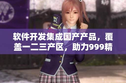 软件开发集成国产产品，覆盖一二三产区，助力999精产国品升级