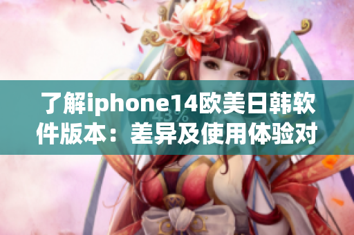 了解iphone14欧美日韩软件版本：差异及使用体验对比