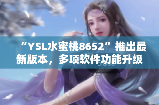 “YSL水蜜桃8652”推出最新版本，多项软件功能升级优化！