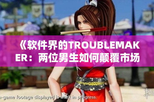 《软件界的TROUBLEMAKER：两位男生如何颠覆市场》