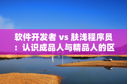 软件开发者 vs 肤浅程序员：认识成品人与精品人的区别