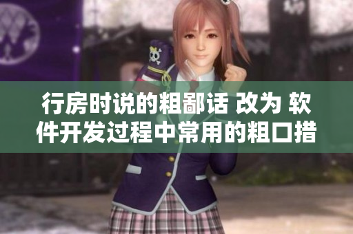 行房时说的粗鄙话 改为 软件开发过程中常用的粗口措辞