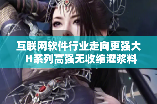 互联网软件行业走向更强大  H系列高强无收缩灌浆料价格值得关注