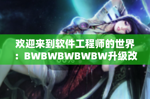 欢迎来到软件工程师的世界：BWBWBWBWBW升级改造！