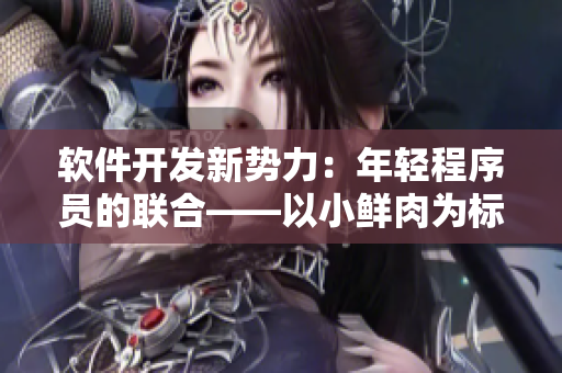 软件开发新势力：年轻程序员的联合——以小鲜肉为标志的初创公司