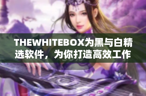 THEWHITEBOX为黑与白精选软件，为你打造高效工作体验