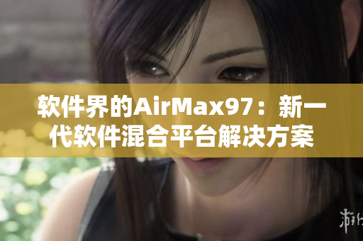 软件界的AirMax97：新一代软件混合平台解决方案