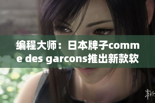 编程大师：日本牌子comme des garcons推出新款软件！