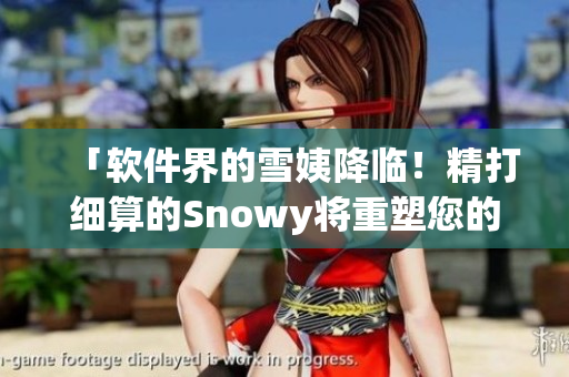 「软件界的雪姨降临！精打细算的Snowy将重塑您的软件！」