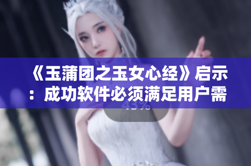 《玉蒲团之玉女心经》启示：成功软件必须满足用户需求