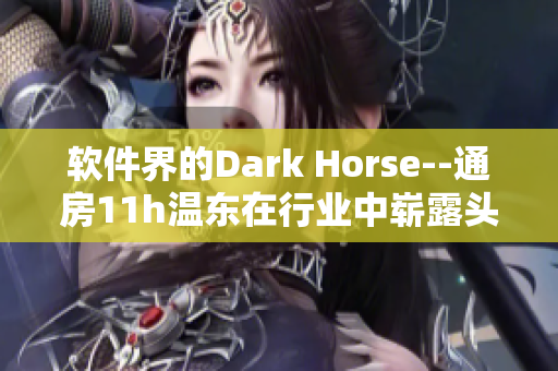 软件界的Dark Horse--通房11h温东在行业中崭露头角