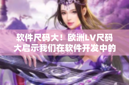 软件尺码大！欧洲LV尺码大启示我们在软件开发中的重要性