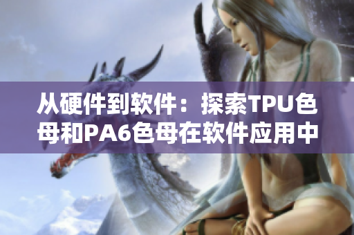 从硬件到软件：探索TPU色母和PA6色母在软件应用中的性能优势