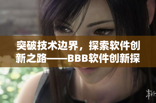 突破技术边界，探索软件创新之路——BBB软件创新探究