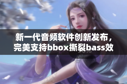 新一代音频软件创新发布，完美支持bbox撕裂bass效果