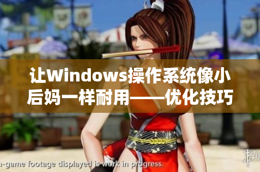 让Windows操作系统像小后妈一样耐用——优化技巧分享