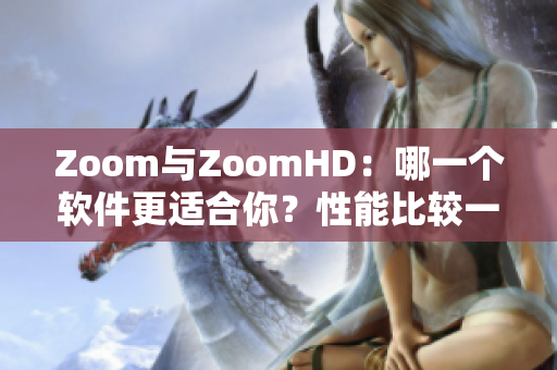 Zoom与ZoomHD：哪一个软件更适合你？性能比较一览