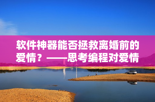 软件神器能否拯救离婚前的爱情？——思考编程对爱情可能产生的影响