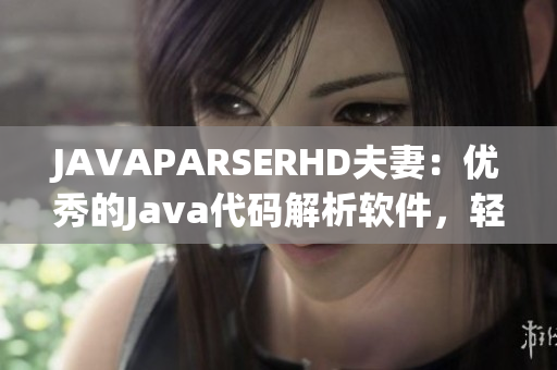 JAVAPARSERHD夫妻：优秀的Java代码解析软件，轻松简化开发过程